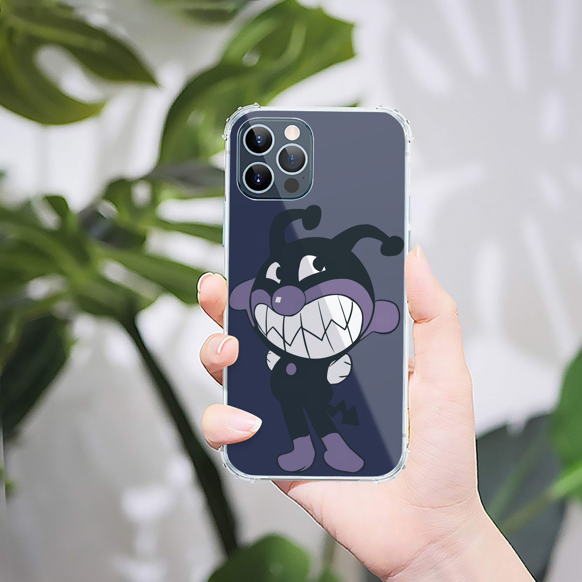 （画像用） アンパンマン Anpanman 【iPhone 12シリーズ対応】透明スマホケース（クリアソフトケース）